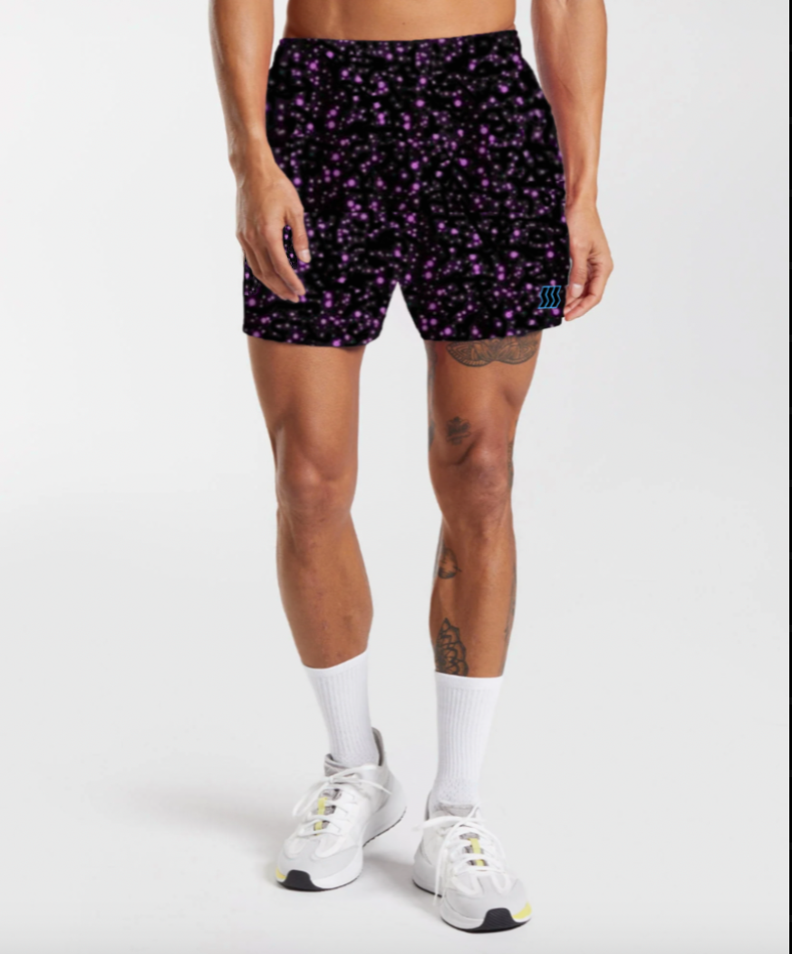 PURPLE SPEC SHORTS