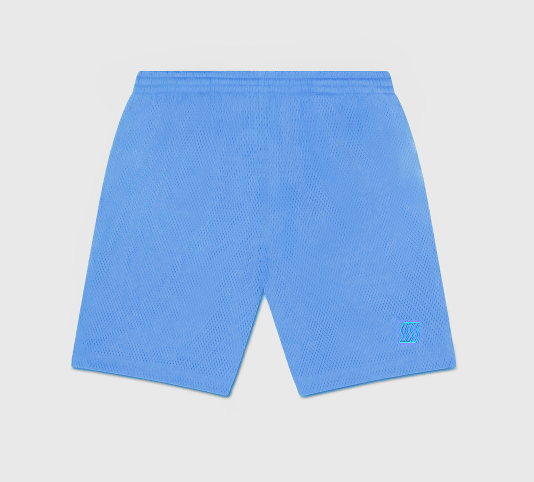 UNIVERSITY BLUE MESH SHORTS
